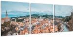 Mivali Tablou - Krumlov din Cehia, din trei bucăți 90x30 cm (V021659V9030)