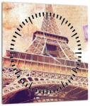 Mivali Tablou - Prriveliștea din Paris (cu ceas), dintr-o bucată 30x30 cm cu ceas (V023431V3030C)
