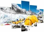 Mivali Tablou - Camping la munte, din cinci bucăți 150x105 cm (V023955V150105)
