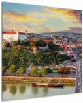 Mivali Tablou - Panorama bratislavei, Slovacia, dintr-o bucată 70x70 cm (V023405V7070)