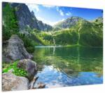 Mivali Tablou cu lac în munții Tatra, dintr-o bucată 70x50 cm (V021101V7050)