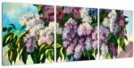 Mivali Tablou - Buchet de liliac, din trei bucăți 90x30 cm (V023238V9030)