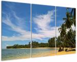 Mivali Tablou cu plajă, din trei bucăți 120x80 cm (V021008V120803PCS)