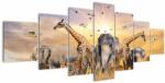 Mivali Tablou - Animae din Africa, din șapte bucăți 210x100 cm (V022143V210100)