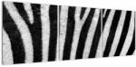Mivali Tablou cu piele de zebră, din trei bucăți 120x40 cm (V021235V12040)