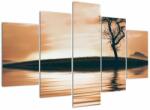 Mivali Tablou - Copaci pe insulă, din cinci bucăți 150x105 cm (V022626V150105)
