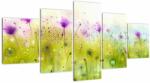 Mivali Tablou - Flori de luncă, din cinci bucăți 150x80 cm (V021455V150805PCS)