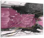 Mivali Tablou - Abstracție roz-roșu, dintr-o bucată 70x50 cm (V023490V7050)