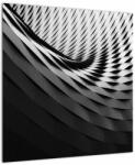 Mivali Tablou abstract - spirală alb neagră, dintr-o bucată 50x50 cm (V020667V5050)