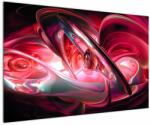 Mivali Tabloul fractalilor în roșu, dintr-o bucată 120x80 cm (V020069V12080)