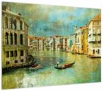 Mivali Tablou - Canalul de la Veneția și gondole, dintr-o bucată 70x50 cm (V023312V7050)