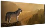 Mivali Tablou - Lup pe stăncă, dintr-o bucată 100x40 cm (V022674V10040)