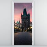 Mivali Fototapet pentru ușă - Pe podul Karol (D021724D95205)