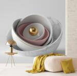 Mivali Fototapet - Floare de marmură -3D, vlies, 343x238 cm (T100069TQ7)