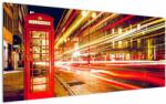 Mivali Tablou cu căsuța telefonică roșie din Londra, dintr-o bucată 120x50 cm (V021120V12050)