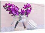 Mivali Tablou cu flori violete, dintr-o bucată 120x70 cm (V020367V12070)