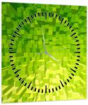 Mivali Tabloul cuburilor galbenverzui (cu ceas), dintr-o bucată 30x30 cm cu ceas (V020057V3030C)