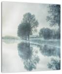 Mivali Tablou pe sticlă cu natura iarna, dintr-o bucată 30x30 cm pe sticlă (V020926V3030GD)