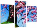 Mivali Tablou - Cireș înflorit - pictură, din trei bucăți 90x60 cm (V023314V90603PCS)