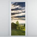 Mivali Fototapet pentru ușă - Cabană de pădure (D020263D95205)