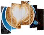 Mivali Tablou - Latte art, din cinci bucăți 125x90 cm (V021516V12590)