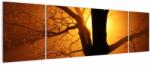 Mivali Tablou cu copac în apus de soare, din trei bucăți 170x50 cm (V020431V17050)