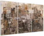 Mivali Tablou - Abstract, nuanțe maro, din trei bucăți 120x80 cm (V023011V120803PCS)