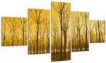 Mivali Tablou cu pădure în apus de soare, din cinci bucăți 125x70 cm (V020905V12570)