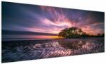 Mivali Tablou cu plajă în apus de soare, dintr-o bucată 250x125 cm (V021238V250125)
