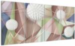 Mivali Tablou - 3D abstract culori pastel, din patru bucăți 160x80 cm (V022799V16080)