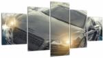 Mivali Tablou cu Audi - gri, din cinci bucăți 150x80 cm (V020631V150805PCS)