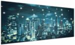 Mivali Tablou - Metropolă stălucitoare, dintr-o bucată 250x125 cm (V023345V250125)