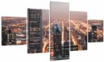 Mivali Tabloul cu metropolă luminată, din cinci bucăți 125x70 cm (V020042V12570)