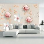 Mivali Fototapet - Flori roz, vlies, 490x340 cm (T100347TQ10)