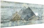 Mivali Tablou - Piramide în filtru albastru, dintr-o bucată 200x100 cm (V023357V200100)