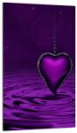 Mivali Tablou ci inima violetă, dintr-o bucată 20x30 cm (V020396V2030)