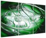 Mivali Tabloul abstract verde, din trei bucăți 120x80 cm (V020071V120803PCS)