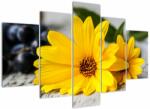 Mivali Tablou cu flori galbene, din cinci bucăți 150x105 cm (V020170V150105)