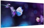 Mivali Tablou pe sticlă - Flutute în lavandă, dintr-o bucată 100x50 cm pe sticlă (V022371V10050GD)
