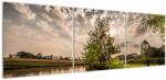 Mivali Tablou naturii cu raze de soae, din trei bucăți 150x50 cm (V020515V15050)