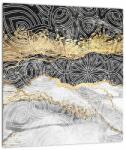 Mivali Tablou pe sticlă - Mandala în marmură, dintr-o bucată 30x30 cm pe sticlă (V022780V3030GD)