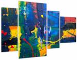Mivali Tablou - Abstract (cu ceas), din patru bucăți 110x75 cm cu ceas (V022580V11075C)