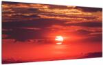 Mivali Tablou pe sticlă cu soarele colorat, dintr-o bucată 100x50 cm pe sticlă (V020189V10050GD)