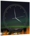 Mivali Tablou cu aurora borealis (cu ceas), dintr-o bucată 30x30 cm cu ceas (V020857V3030C)