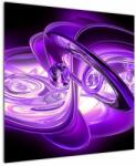 Mivali Tabloul fractalilor în violet, dintr-o bucată 70x70 cm (V020066V7070)