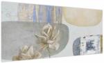 Mivali Tablou - Pictură flori și texturi, dintr-o bucată 100x40 cm (V024054V10040)