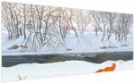 Mivali Tablou - Vulpe în peisaj de iarnă, dintr-o bucată 200x100 cm (V023112V200100)