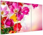 Mivali Tablou cu lalele, din trei bucăți 120x80 cm (V021295V120803PCS)