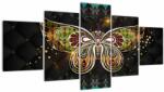 Mivali Tablou - Fluture magic, din cinci bucăți 150x80 cm (V022756V150805PCS)