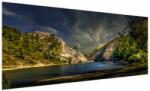 Mivali Tablou peisajului cu lac, dintr-o bucată 250x125 cm (V020288V250125)